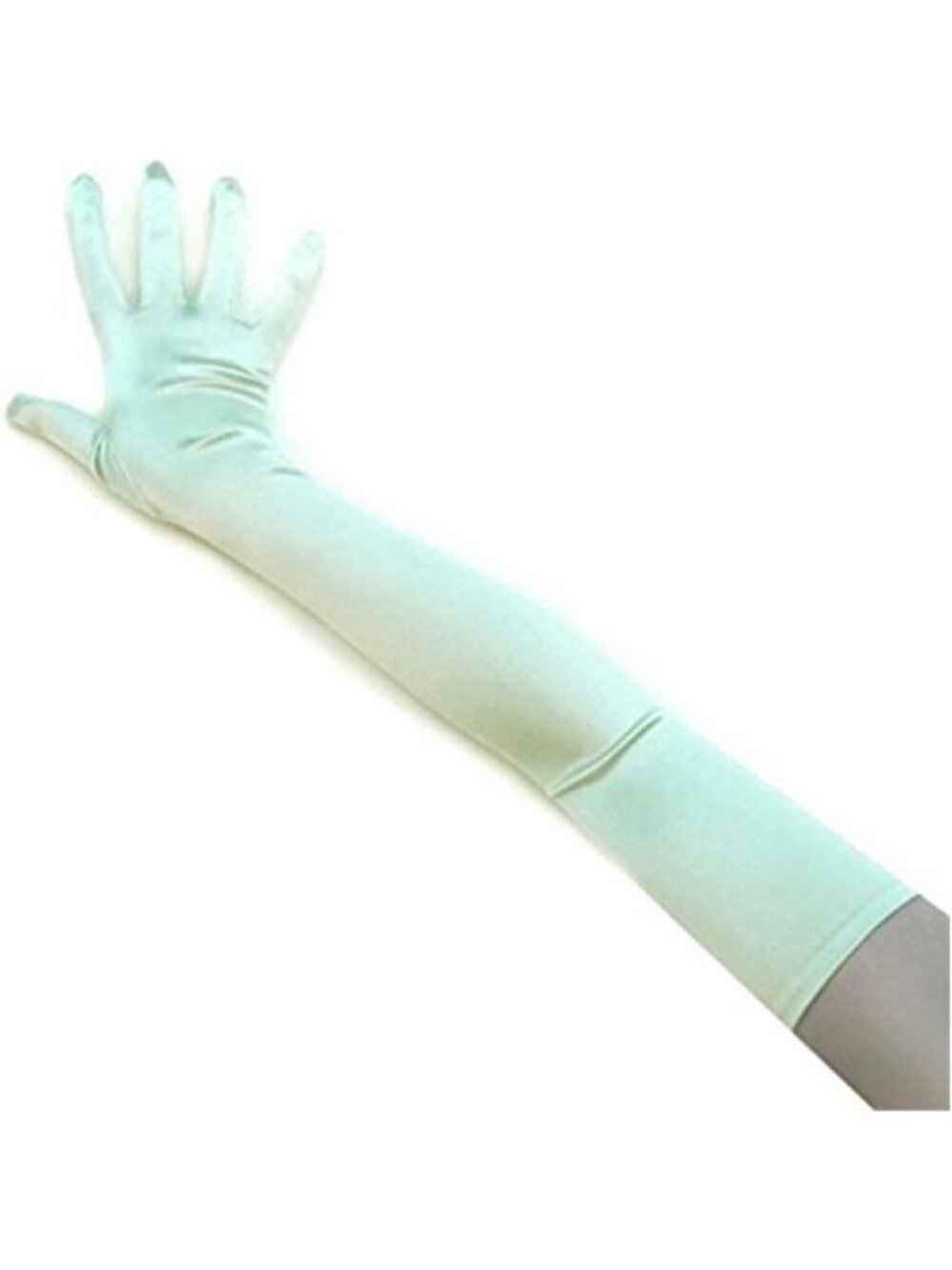 23" Extra Long Super Stretch Satin Gloves for Bridal, Party & Dance - A-Grade